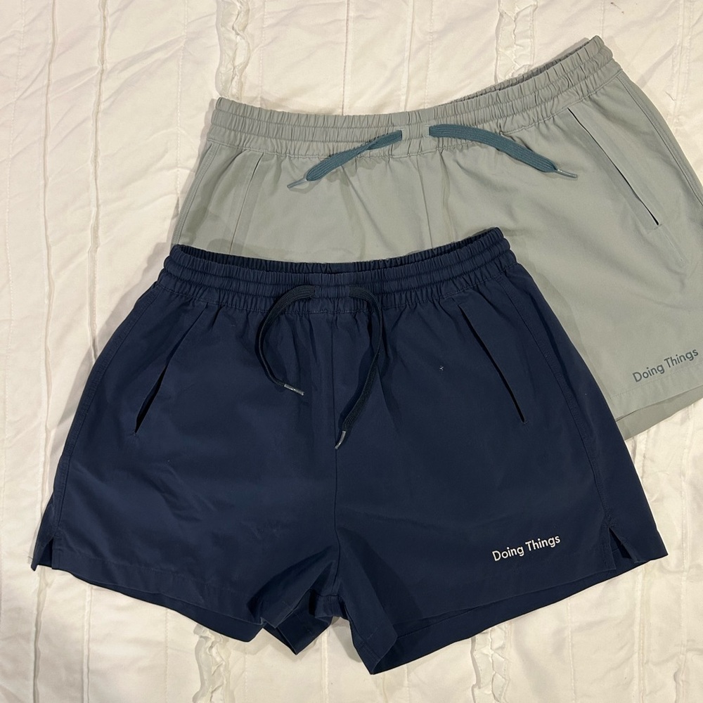 Navy and Gray Athletic Shorts